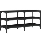 VidaXL Schoenenbank 100x38,5x49 cm bewerkt hout zwart