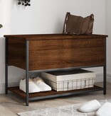 VidaXL Opbergbankje 70x42,5x47 cm bewerkt hout bruin eikenkleur