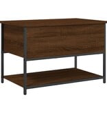 VidaXL Opbergbankje 70x42,5x47 cm bewerkt hout bruin eikenkleur