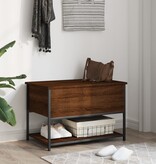 VidaXL Opbergbankje 70x42,5x47 cm bewerkt hout bruin eikenkleur