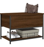 VidaXL Opbergbankje 70x42,5x47 cm bewerkt hout bruin eikenkleur