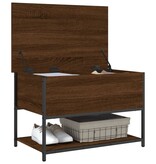 VidaXL Opbergbankje 70x42,5x47 cm bewerkt hout bruin eikenkleur