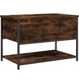 VidaXL Opbergbankje 70x42,5x47 cm bewerkt hout gerookt eikenkleurig