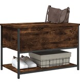 VidaXL Opbergbankje 70x42,5x47 cm bewerkt hout gerookt eikenkleurig