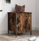 VidaXL Opbergbankje 40x42,5x50 cm bewerkt hout gerookt eikenkleurig