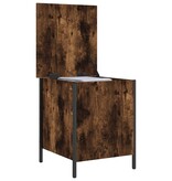 VidaXL Opbergbankje 40x42,5x50 cm bewerkt hout gerookt eikenkleurig