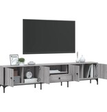 VidaXL Tv-meubel met lade 200x25x44 cm bewerkt hout grijs sonoma eiken