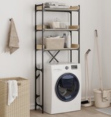 VidaXL Wasmachinekast 67x25x163 cm bewerkt hout sonoma eikenkleurig