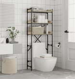 VidaXL Wasmachinekast 67x25x163 cm bewerkt hout sonoma eikenkleurig