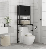 VidaXL Wasmachinekast 68x48,5x194 cm zwart