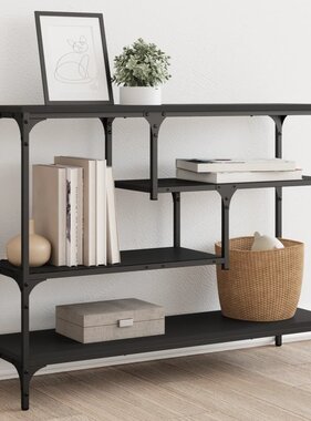 VidaXL Wandtafel 100x30x75 cm bewerkt hout zwart