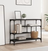 VidaXL Wandtafel 100x30x75 cm bewerkt hout zwart