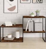 VidaXL Wandschappen 4 st 60x40x1,5 cm bewerkt hout gerookt eikenkleur