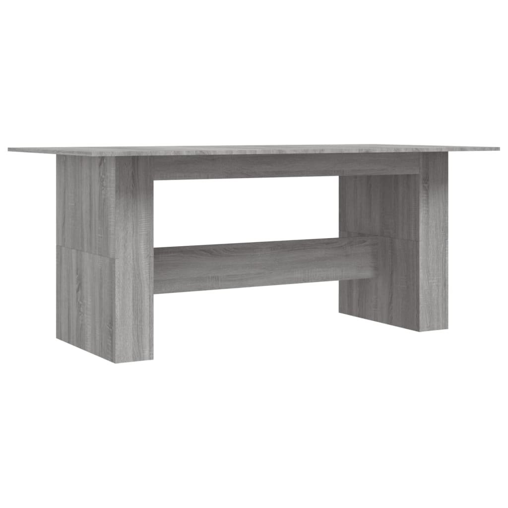 VidaXL Eettafel 180x90x76 cm bewerkt hout grijs sonoma eikenkleurig