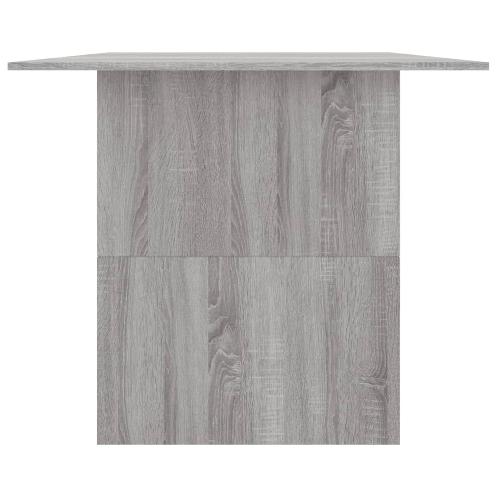 VidaXL Eettafel 180x90x76 cm bewerkt hout grijs sonoma eikenkleurig