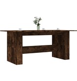 VidaXL Eettafel 180x90x76 cm bewerkt hout gerookt eikenkleurig