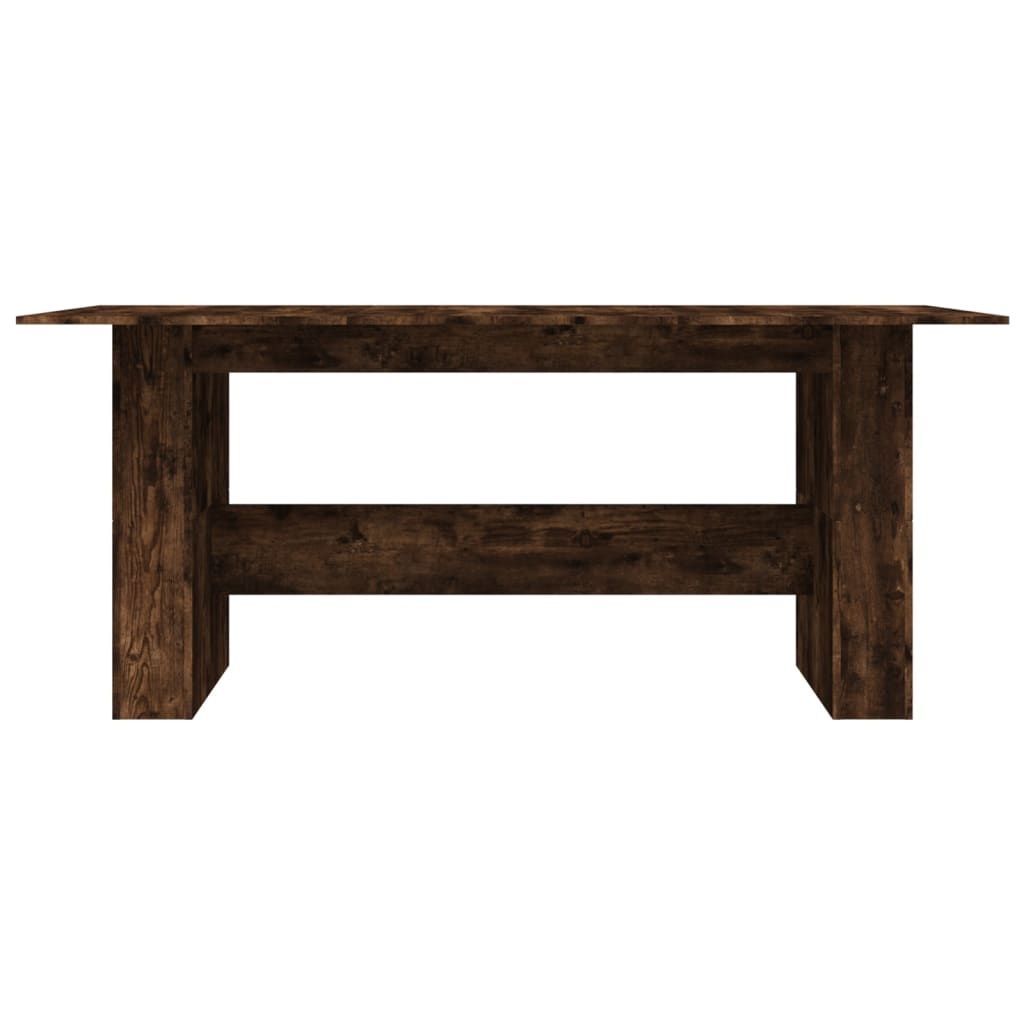 VidaXL Eettafel 180x90x76 cm bewerkt hout gerookt eikenkleurig