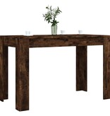 VidaXL Eettafel 120x60x76 cm bewerkt hout gerookt eikenkleurig