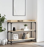 VidaXL Wandtafel met schappen 100x30x80 cm sonoma eikenkleurig