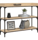 VidaXL Wandtafel met schappen 100x30x80 cm sonoma eikenkleurig