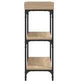 VidaXL Wandtafel met schappen 100x30x80 cm sonoma eikenkleurig