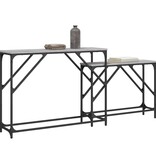 VidaXL 2-delige Tafeltjesset bewerkt hout grijs sonoma eikenkleurig