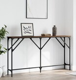 VidaXL Wandtafel 140x23x75 cm bewerkt hout bruin eikenkleur