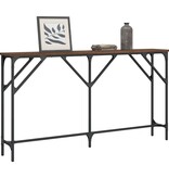 VidaXL Wandtafel 140x23x75 cm bewerkt hout bruin eikenkleur