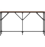 VidaXL Wandtafel 140x23x75 cm bewerkt hout bruin eikenkleur