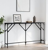 VidaXL Wandtafel 140x23x75 cm bewerkt hout zwart