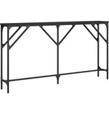 VidaXL Wandtafel 140x23x75 cm bewerkt hout zwart