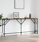 VidaXL Wandtafel 180x23x75 cm bewerkt hout bruin eikenkleur