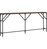 VidaXL Wandtafel 180x23x75 cm bewerkt hout bruin eikenkleur