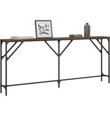 VidaXL Wandtafel 180x23x75 cm bewerkt hout bruin eikenkleur