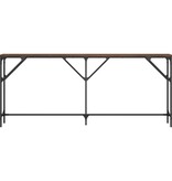 VidaXL Wandtafel 180x23x75 cm bewerkt hout bruin eikenkleur