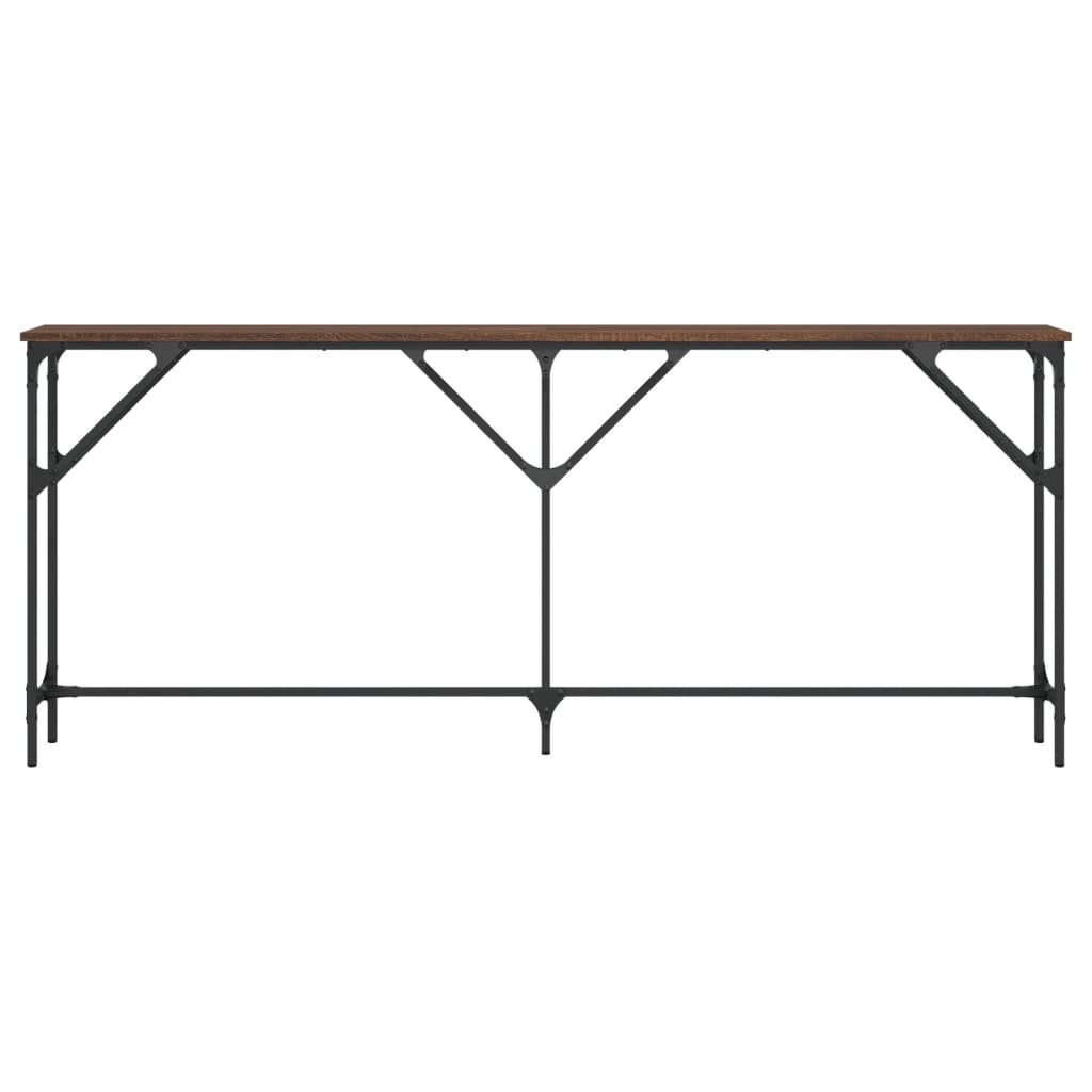 VidaXL Wandtafel 180x23x75 cm bewerkt hout bruin eikenkleur