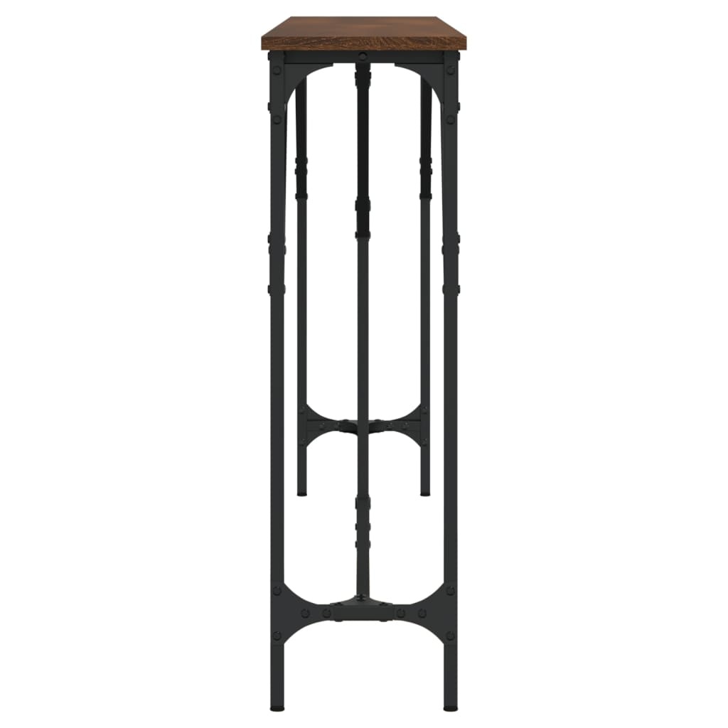 VidaXL Wandtafel 180x23x75 cm bewerkt hout bruin eikenkleur