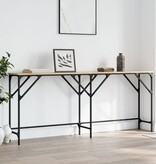 VidaXL Wandtafel 180x29x75 cm bewerkt hout sonoma eikenkleurig