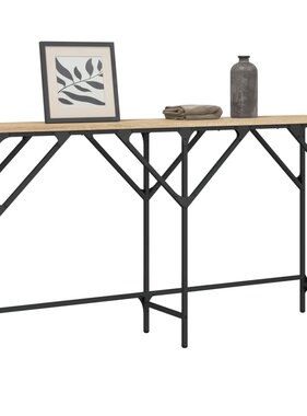 VidaXL Wandtafel 140x29x75 cm bewerkt hout sonoma eikenkleurig