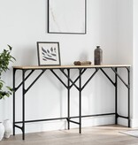 VidaXL Wandtafel 140x29x75 cm bewerkt hout sonoma eikenkleurig