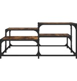 VidaXL Salontafel 87,5x87,5x40 cm bewerkt hout gerookt eikenkleurig