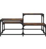 VidaXL Salontafel 87,5x87,5x40 cm bewerkt hout gerookt eikenkleurig