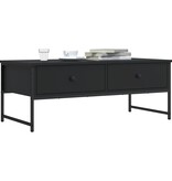 VidaXL Salontafel 101x49x39,5 cm bewerkt hout zwart