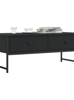 VidaXL Salontafel 101x49x39,5 cm bewerkt hout zwart