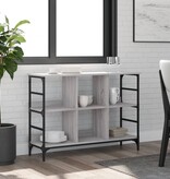 VidaXL Dressoir 102x32x73,5 cm bewerkt hout grijs sonoma eikenkleurig