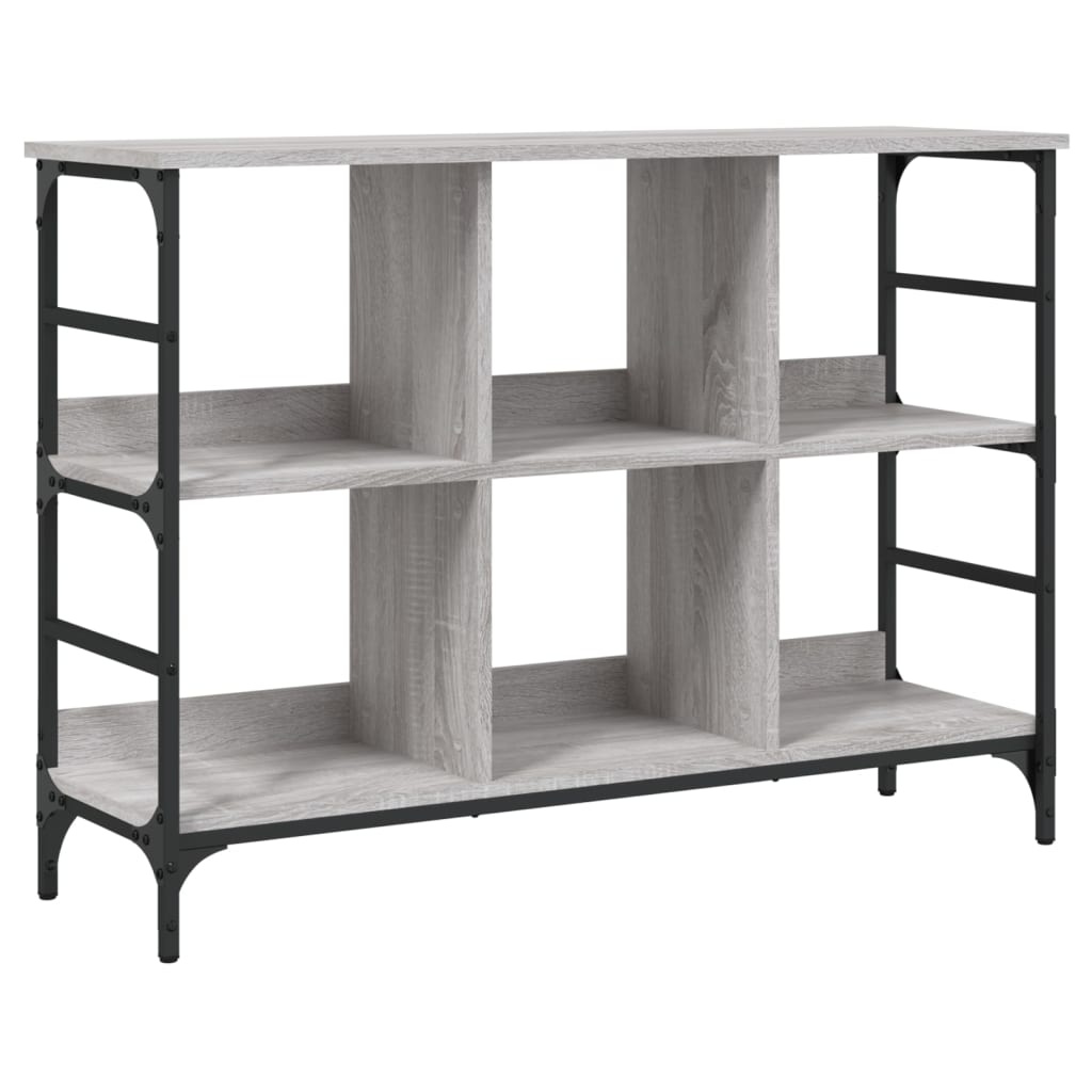 VidaXL Dressoir 102x32x73,5 cm bewerkt hout grijs sonoma eikenkleurig