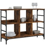 VidaXL Dressoir 102x32x73,5 cm bewerkt hout gerookt eikenkleurig