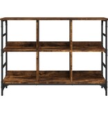 VidaXL Dressoir 102x32x73,5 cm bewerkt hout gerookt eikenkleurig