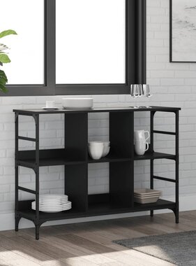 VidaXL Dressoir 102x32x73,5 cm bewerkt hout zwart