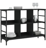 VidaXL Dressoir 102x32x73,5 cm bewerkt hout zwart